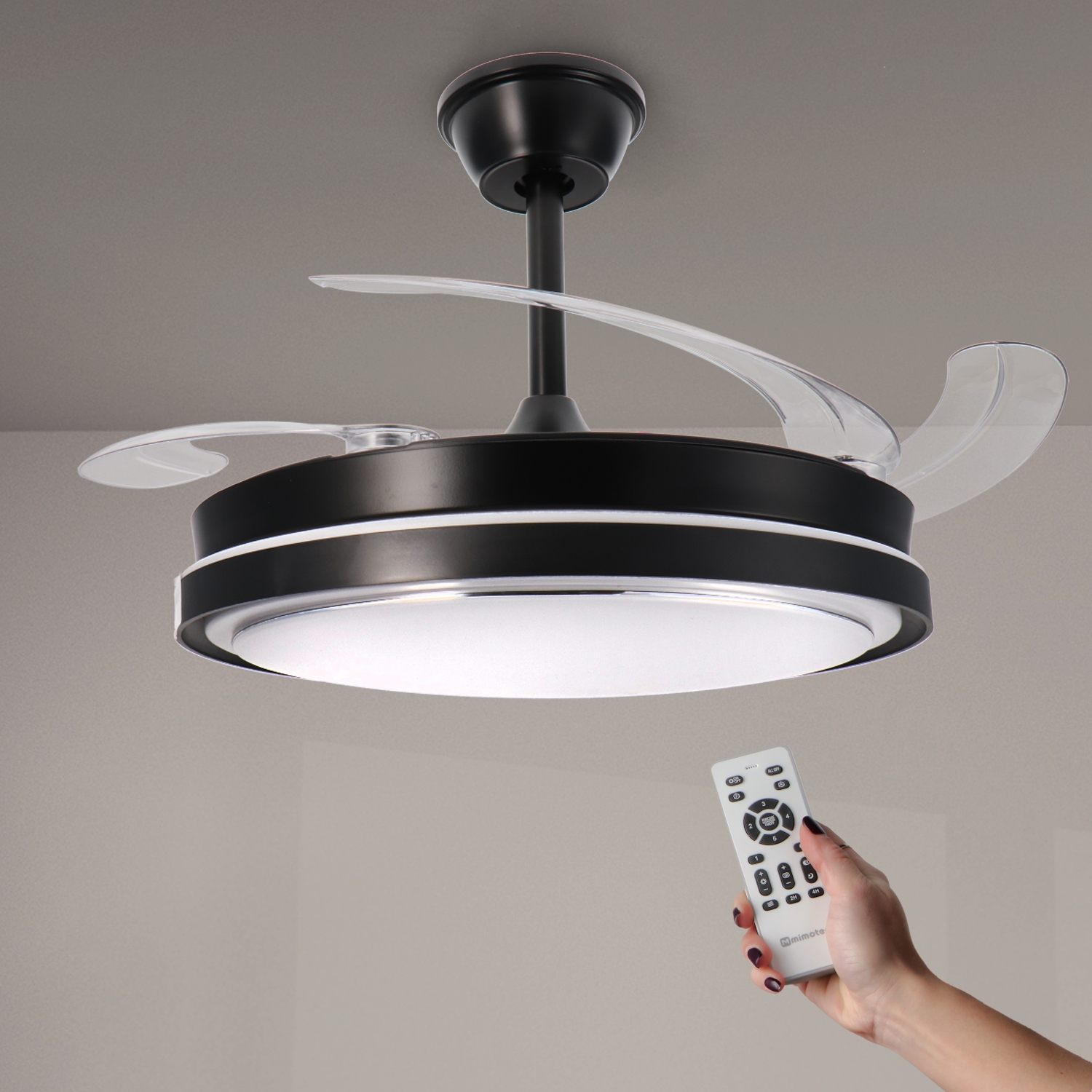 Ventilador de Techo Led Black Hood ø107 Cm