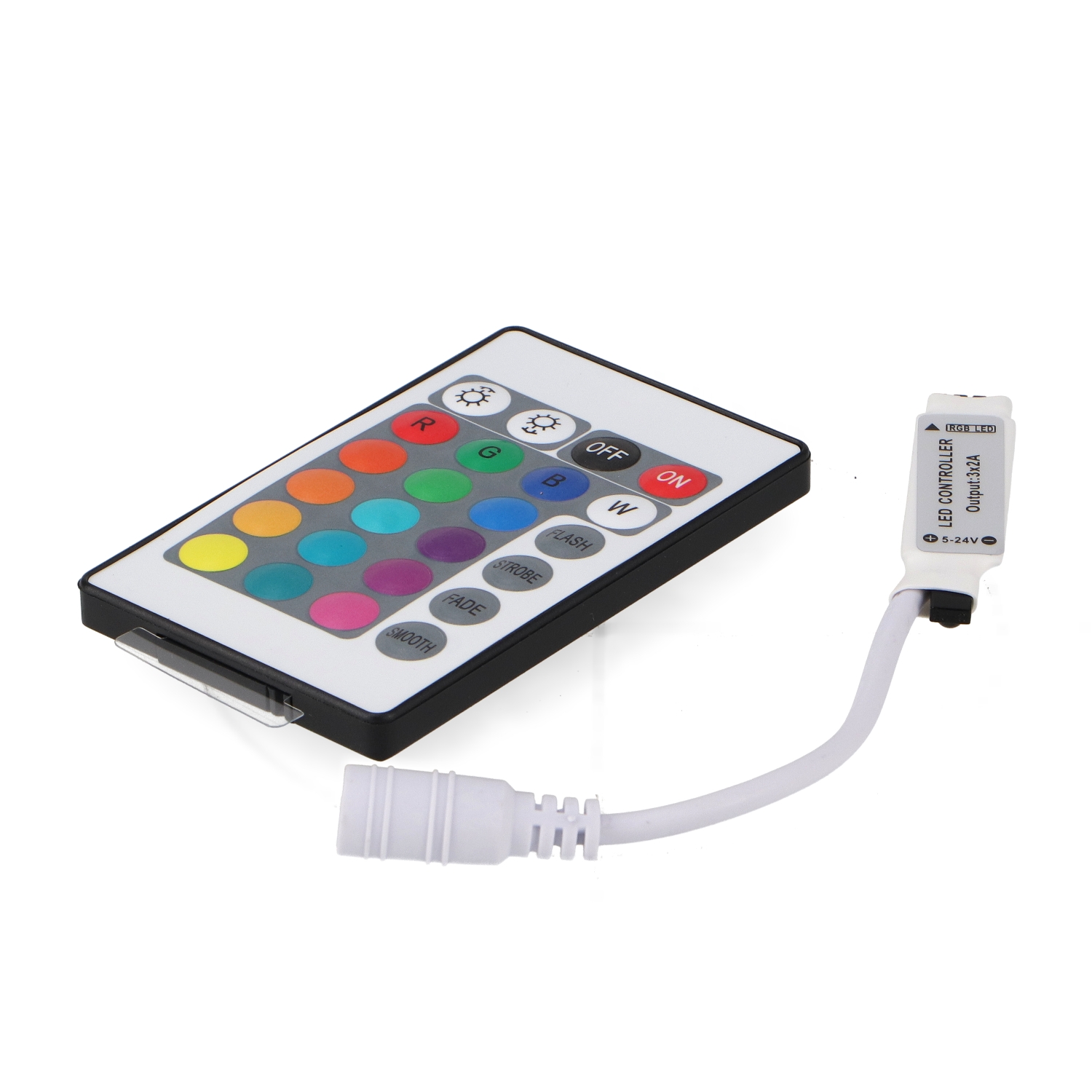 Controlador Mini Para Tiras Led Rgb Con Control Remoto Por Ir