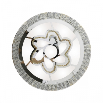 Plafón Decorativo Led Circle Flower Silver