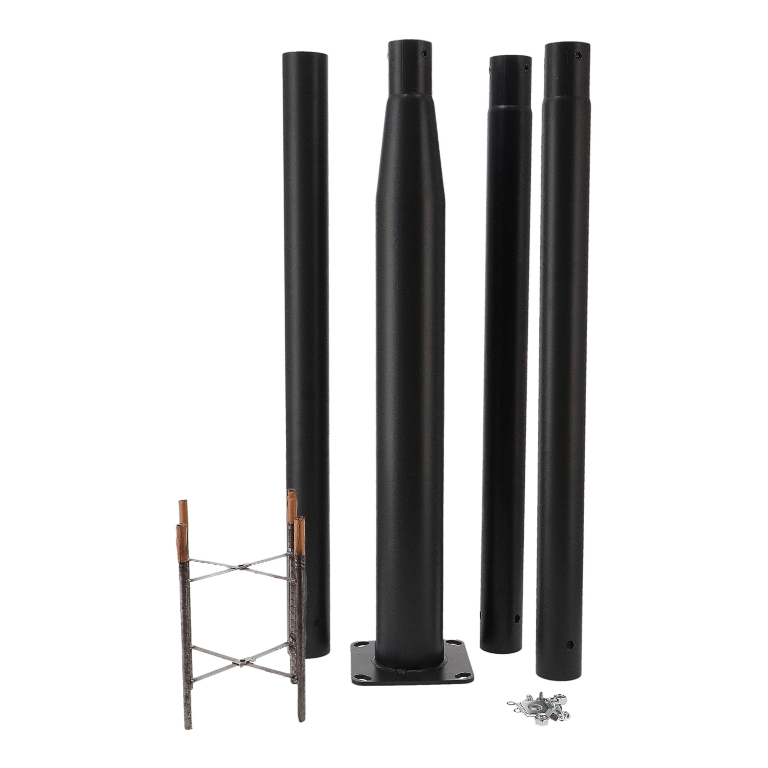 Columna Para Farola 3,7M Desmontable Negro