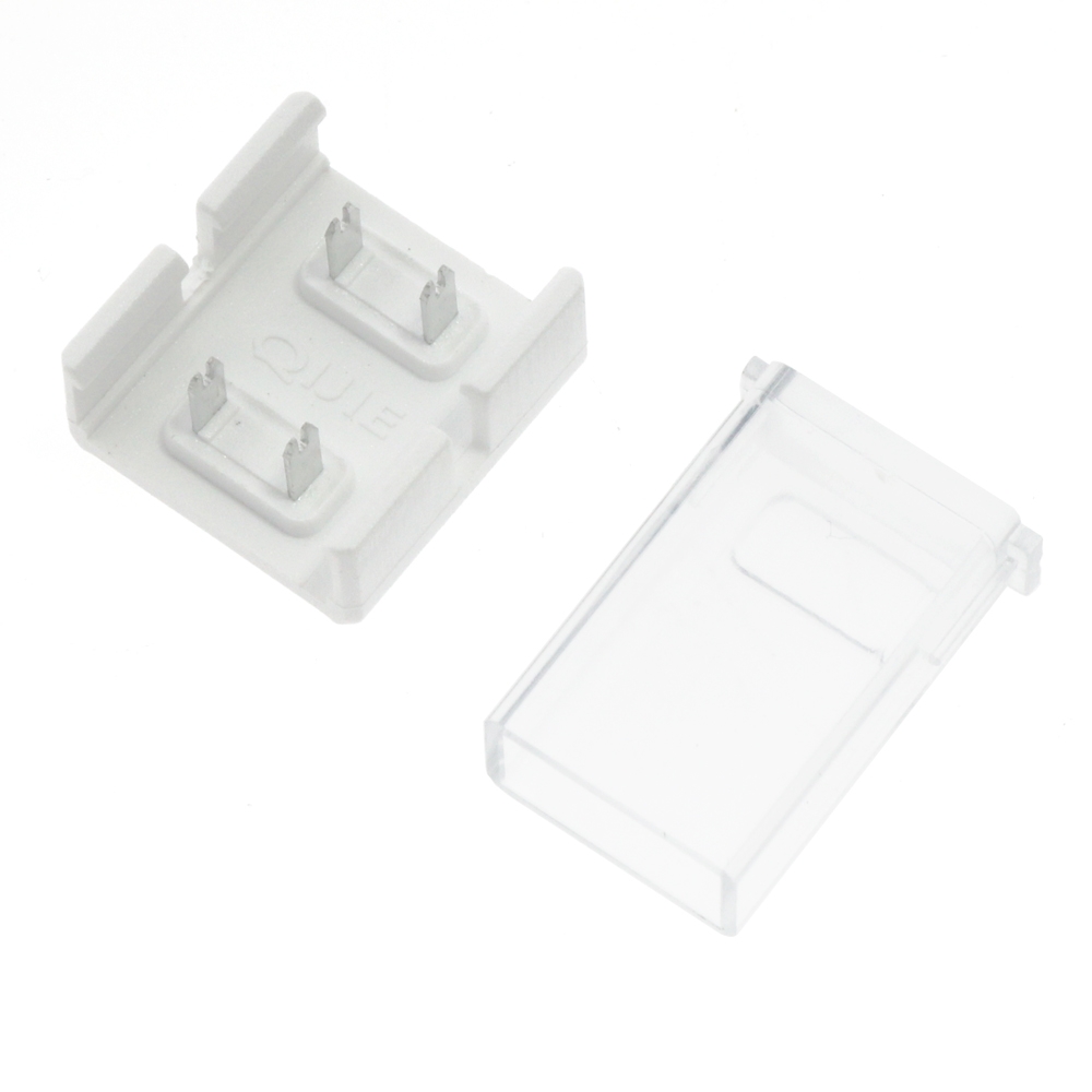 Conector Intermedio Para Tira Led Ip68 10Mm Out 8Mm In 2Pin