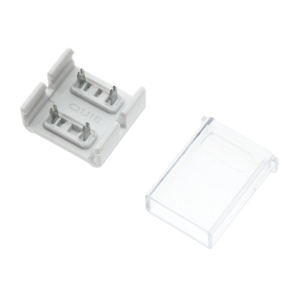 Conector Intermedio Para Tira Led Ip68 12Mm Out 10Mm In 2Pin