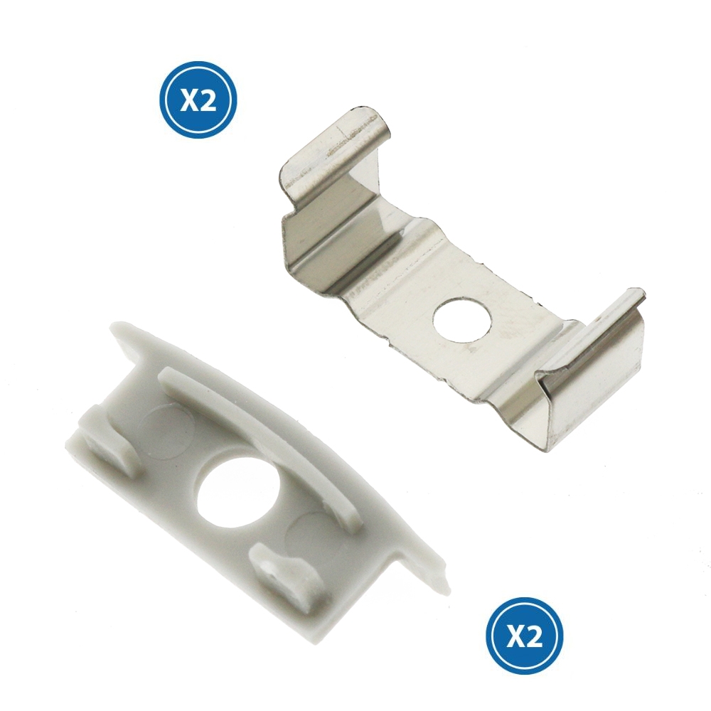 Pack 2 Tapones y 2 Grapas Para Perfil Lm3731