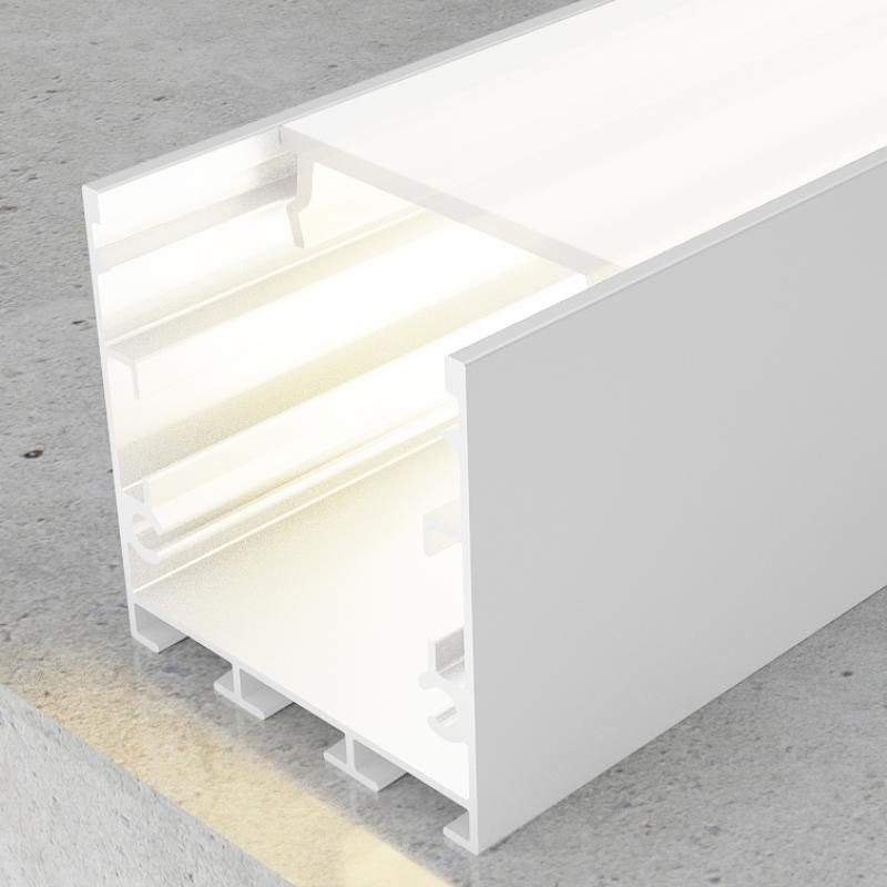 Perfil de Aluminio Fate Lacado Blanco - 2 Metros