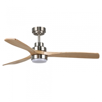 Ventilador de Techo Led Nickel Wood
