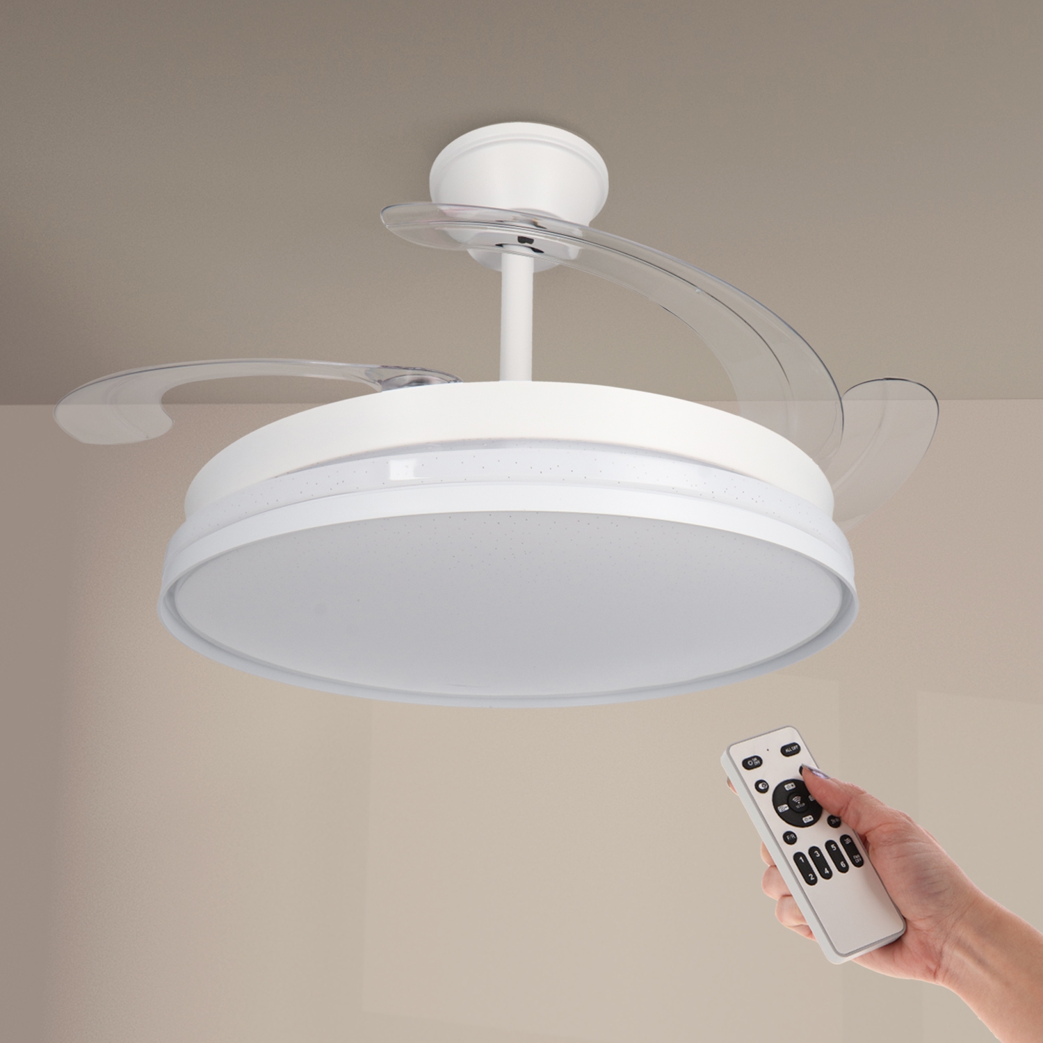 Ventilador de Techo Led White Cami Star ø107 Cm