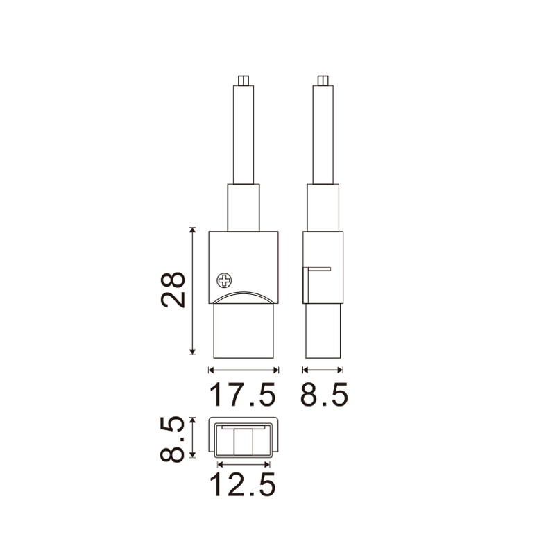 Conector Intermedio con Cable para Tira LED IP68 12mm 2Pin • IluminaShop