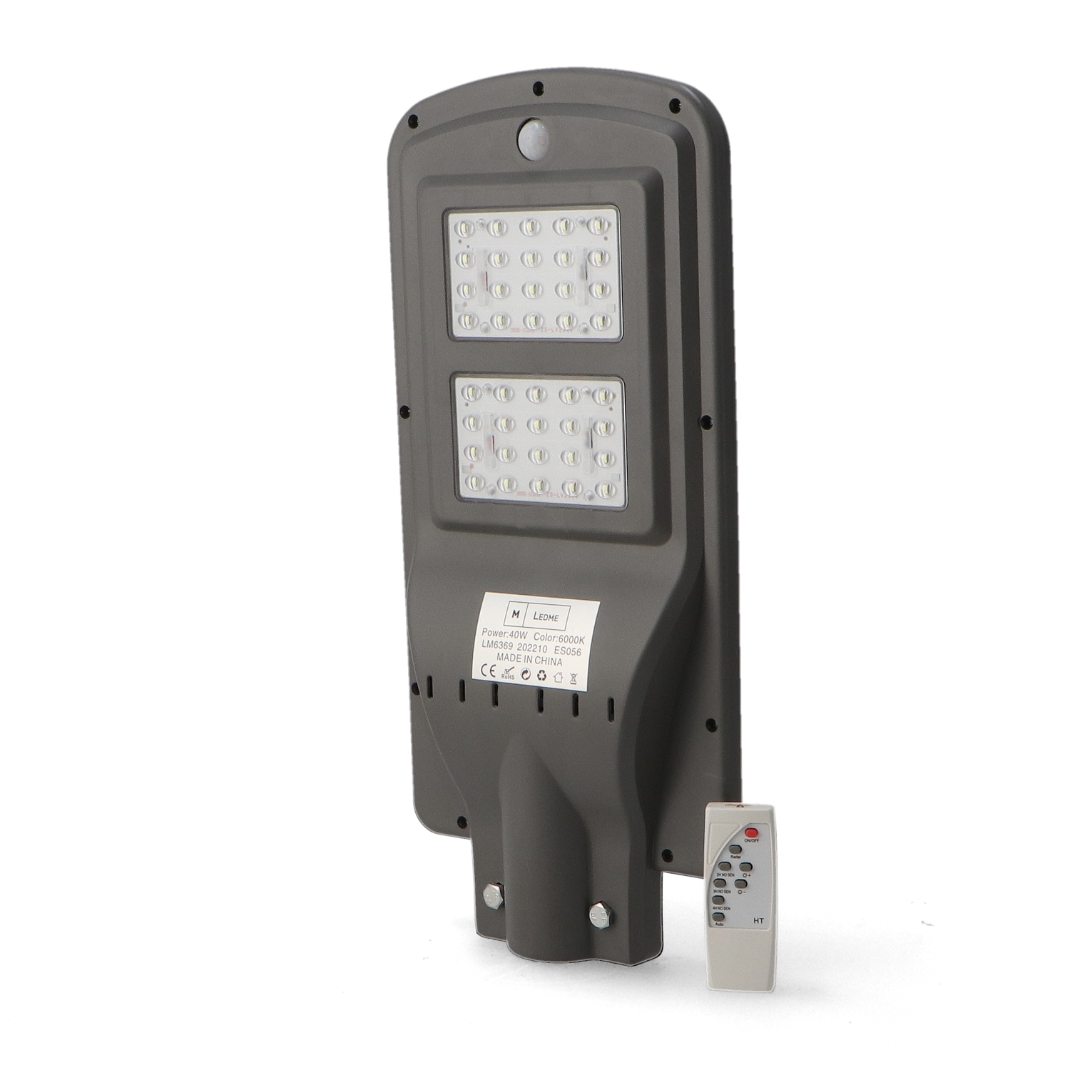 Luminaire Solaire Led Pour éclairage Public 40W Avec Capteur