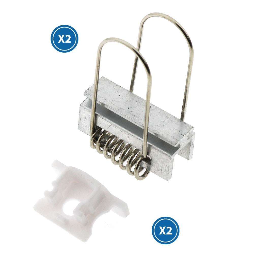 Pack 2 Embouts Et 2 Fixations Pour Profilé Lm3725