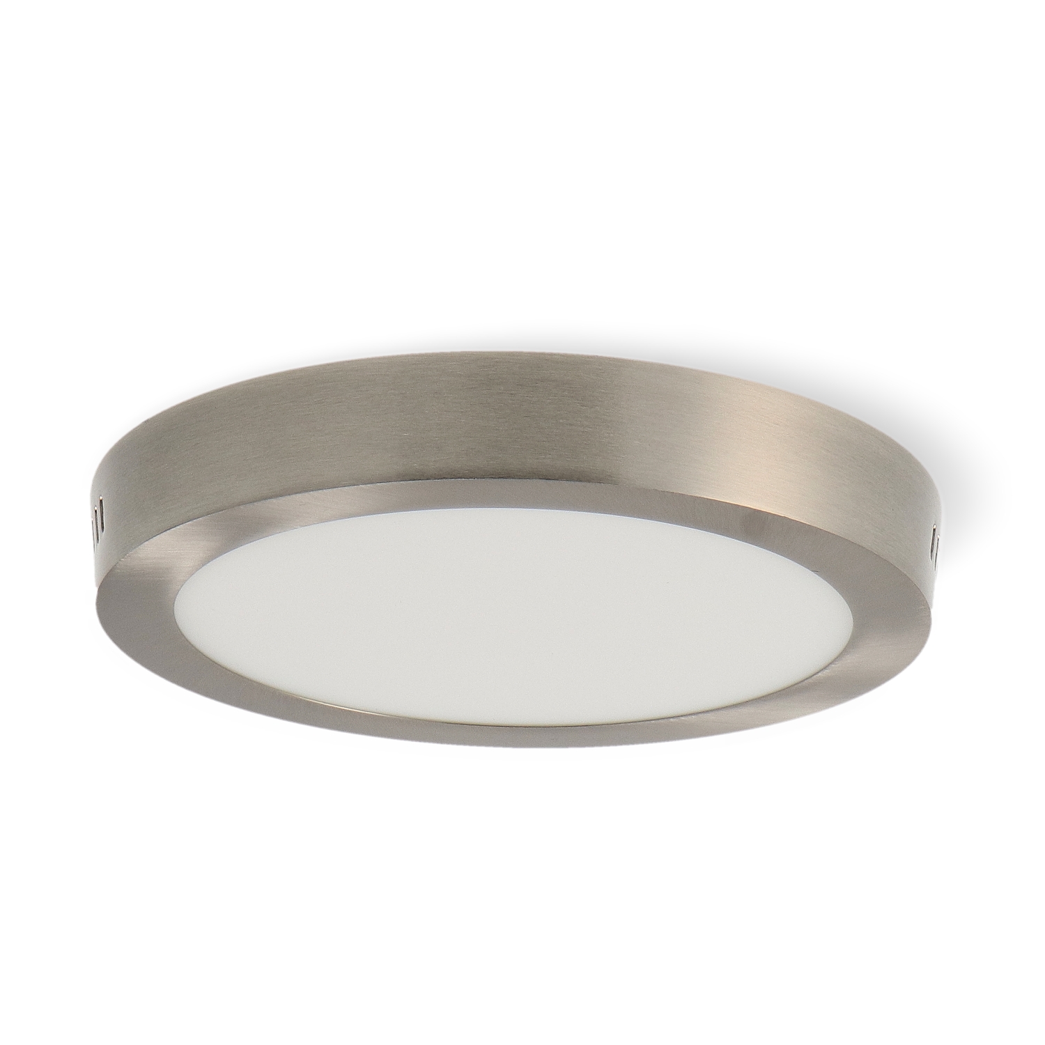 Plafonnier Led Circulaire Série Slim Nickel 20W Cct