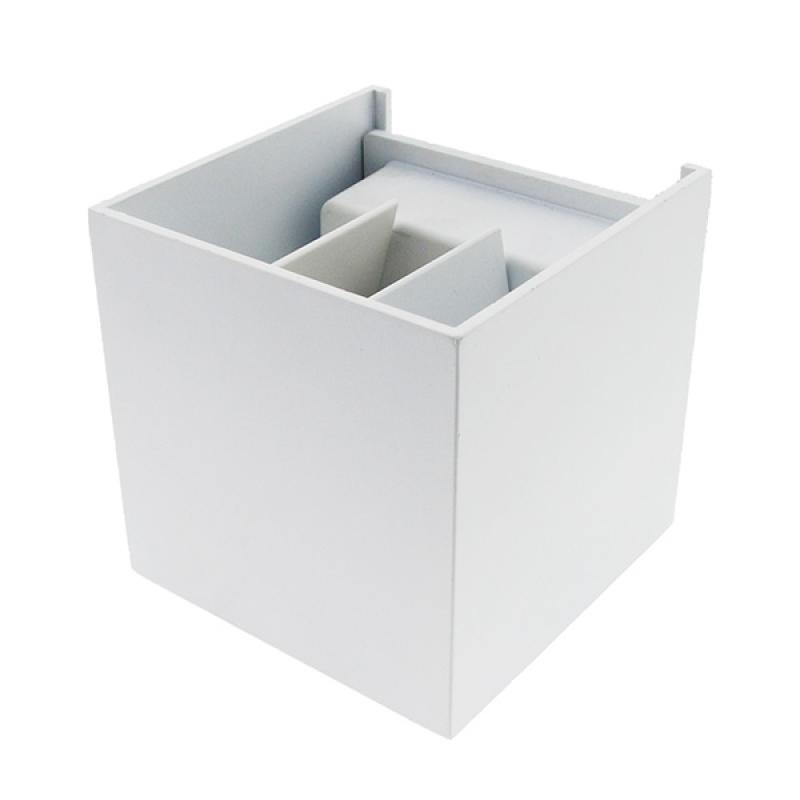 Applique Murale Led Cube Blanc 12W Ip54