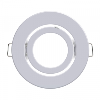Portafaretto Downlight Circolare Basculante Bianco Serie Eco Per Gu10/mr16