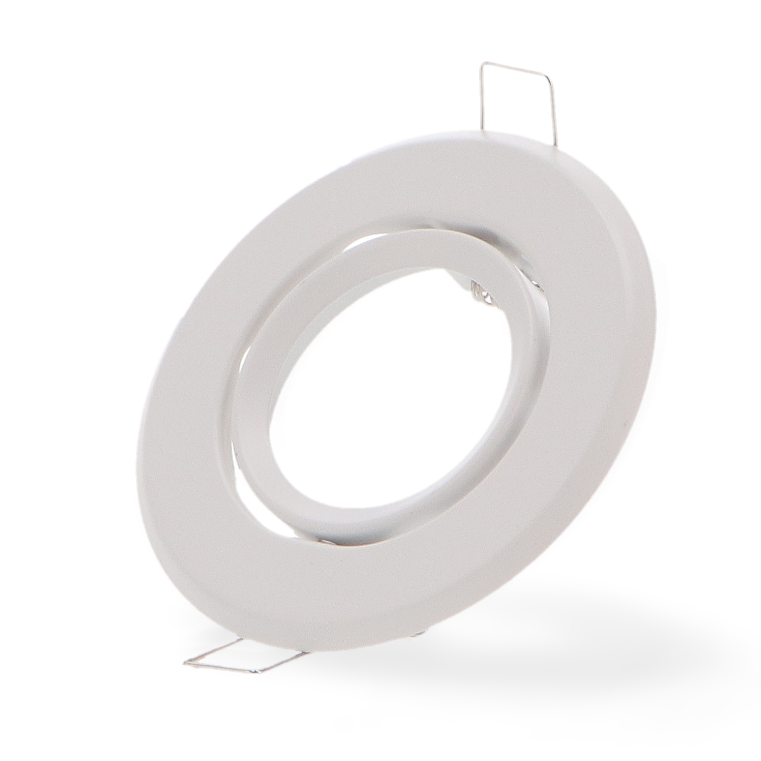 Portafaretto Downlight Circolare Basculante Bianco Serie Eco Per Gu10/mr16