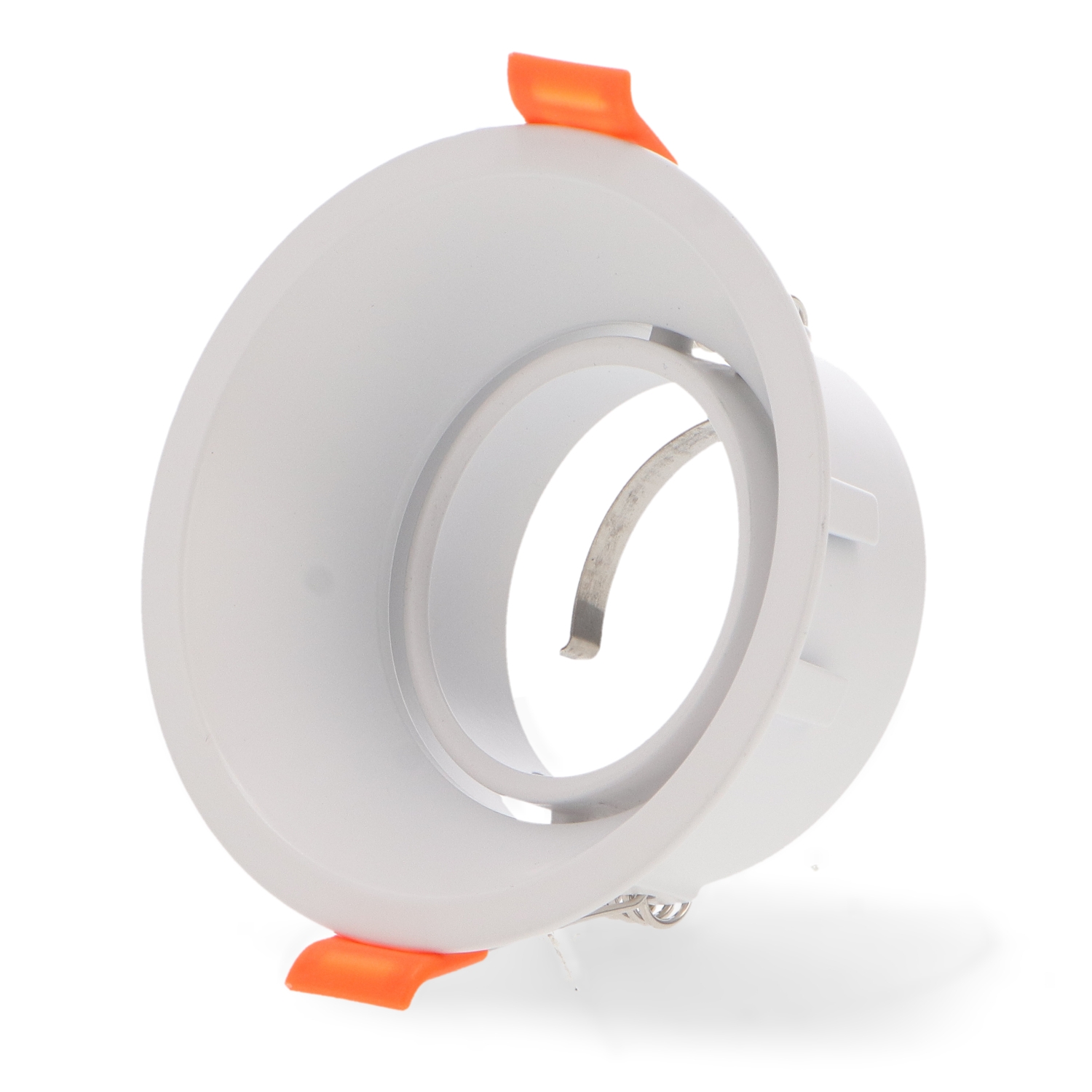 Portafaretto Downlight Circolare Basculante Rocker Bianco Serie Evo  Gu10/mr16