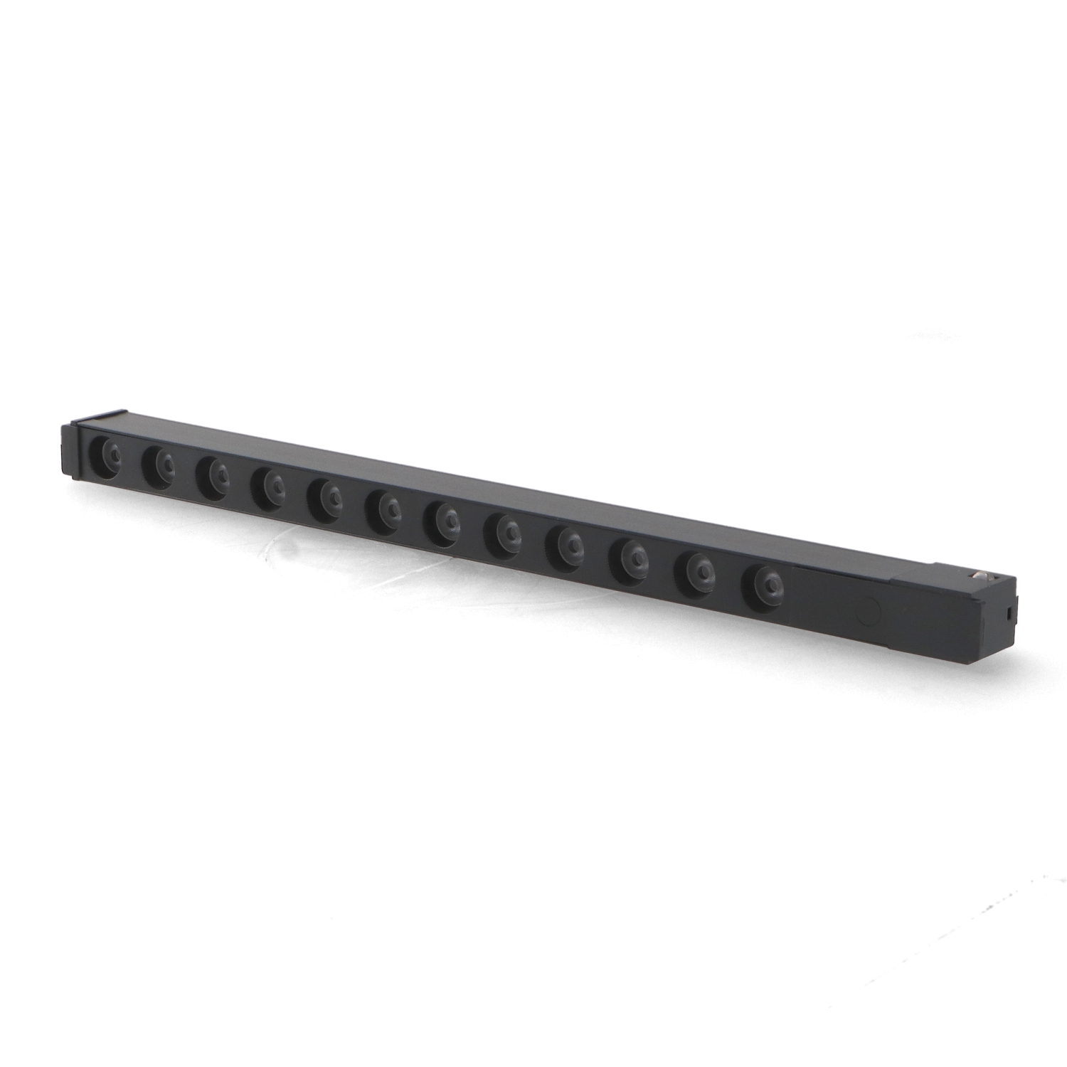 Faretto Led Nero Hallway Serie 16Mm 12W Per Binario Magnetico 48V