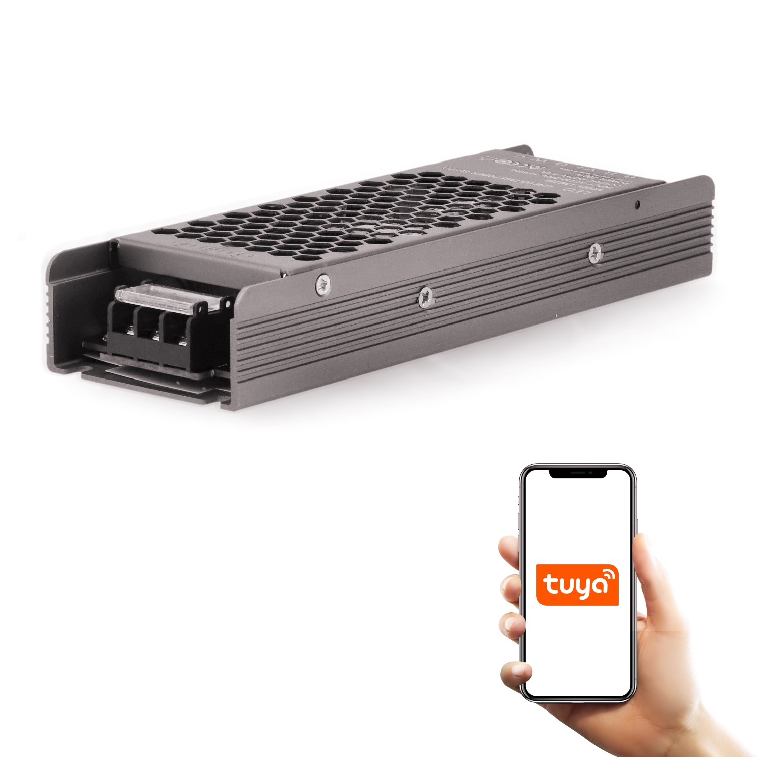 Transformatore Dimmerabile By App Tuya Led 200W 24Vdc Rgb+Cct