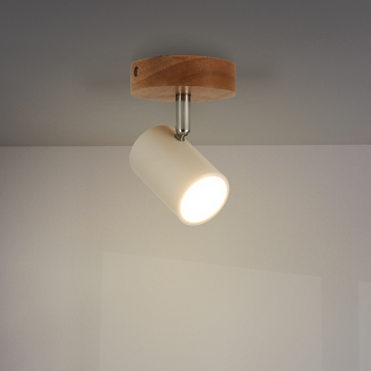 Lampada Da Soffitto Serie Wood 1 Lampadina Gu10