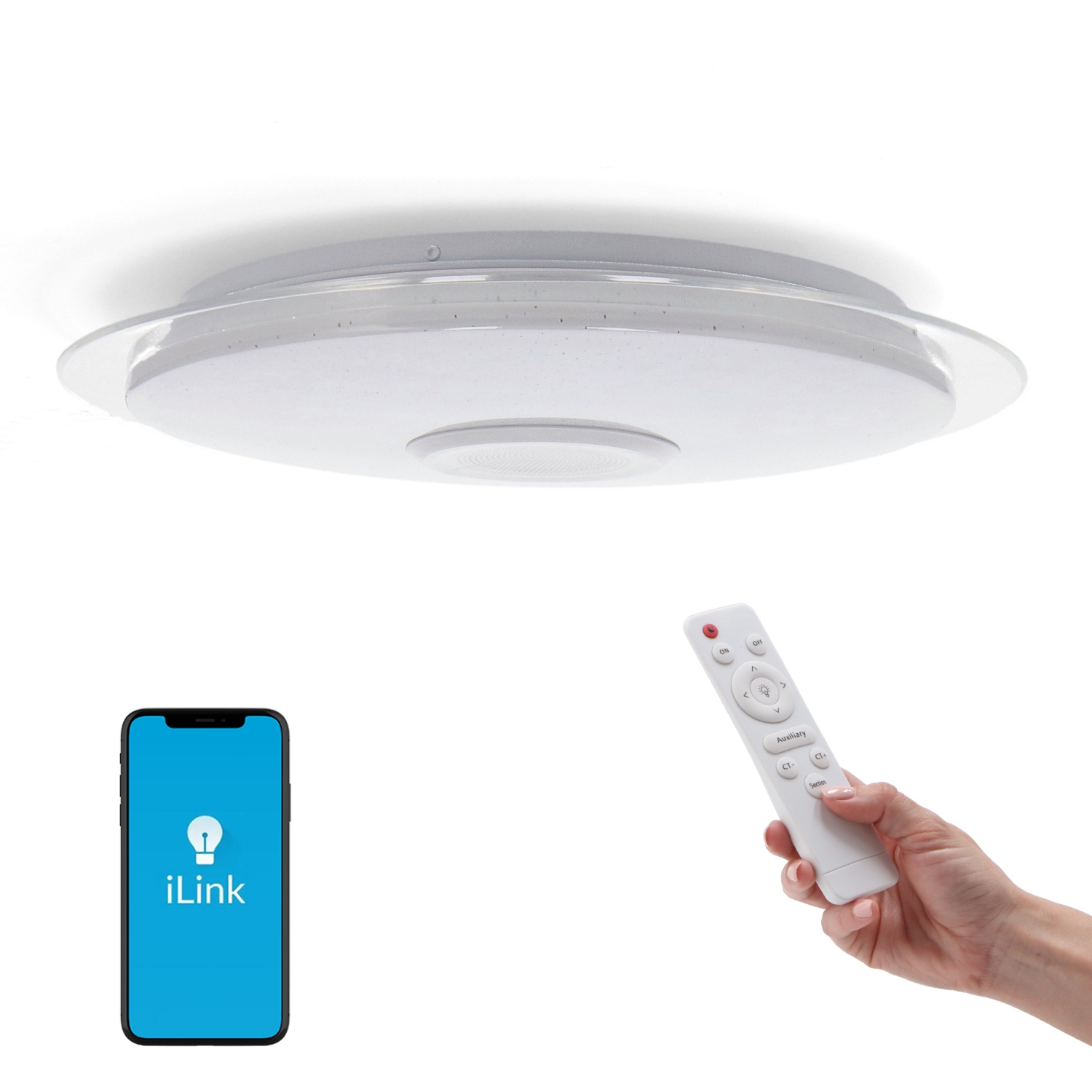 Plafoniera Soffitto Led Magia Rgb+Cct 36W - Dsc