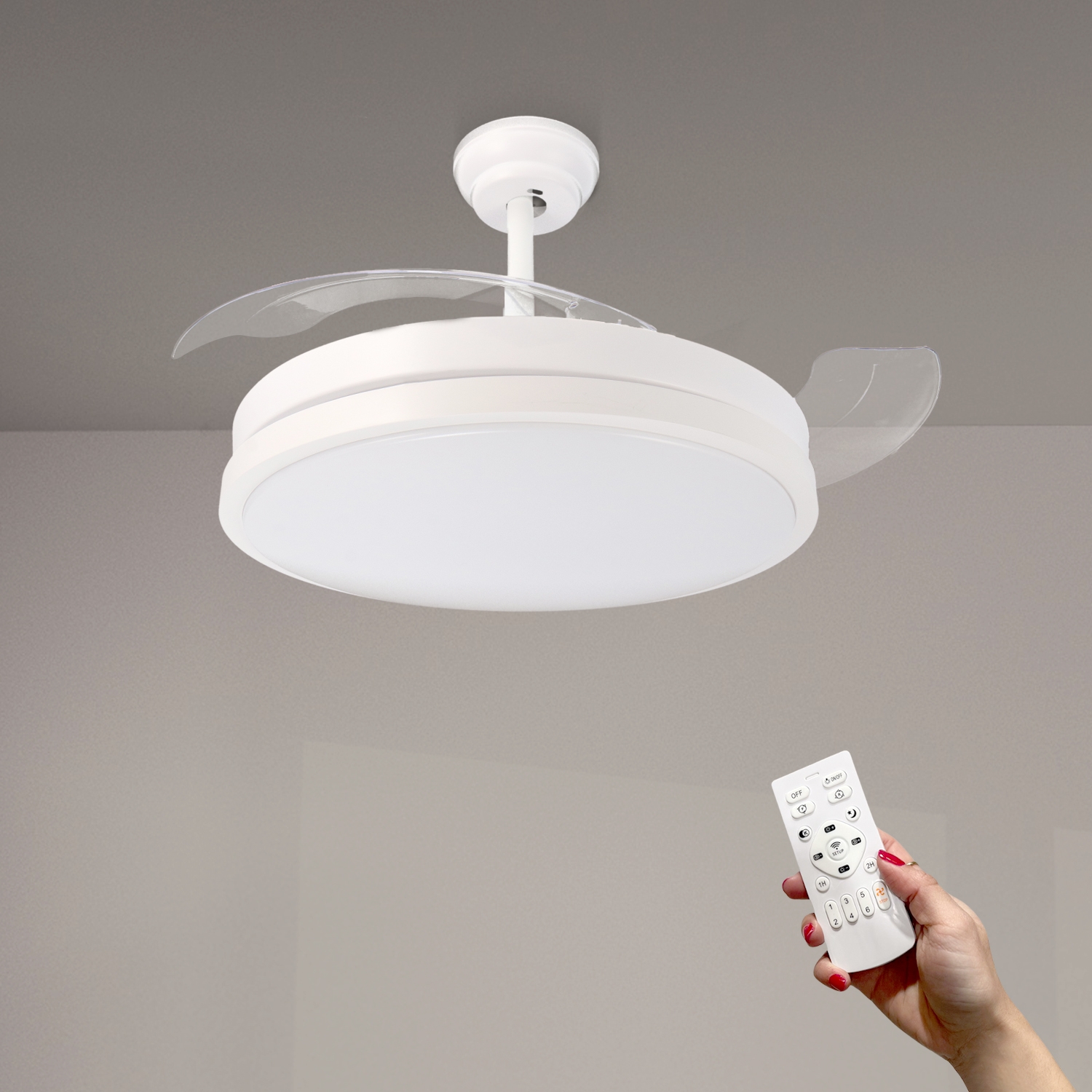 Ventilatore Da Soffitto A Led Herben 68W ø107 Cm