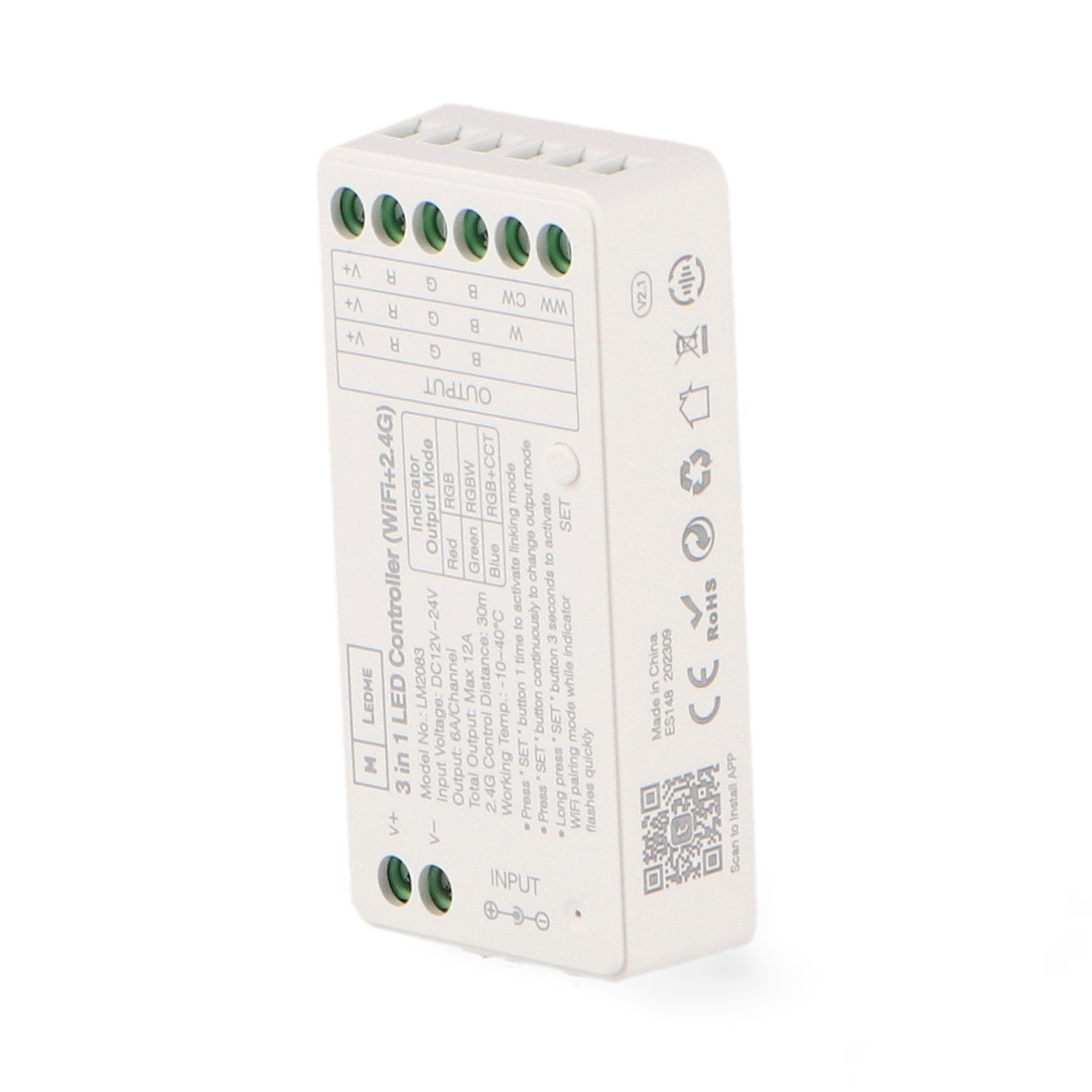 Controlador de Dimmer Smarthome Led Rgb/rgbw/rgb+Cct